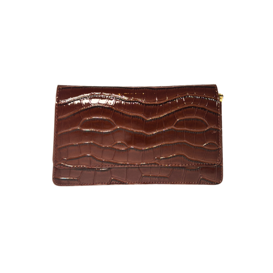 brown leather shoulder bag