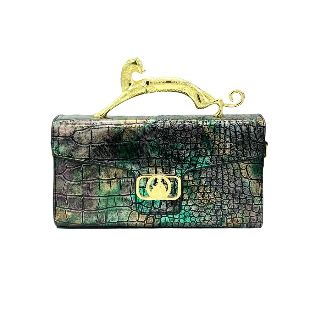 multicolor top handle handbag