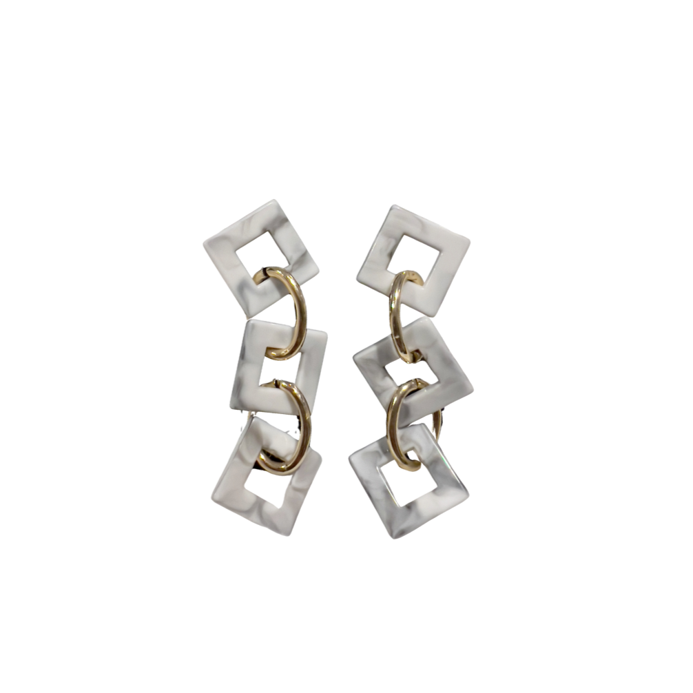 white marble earrings
